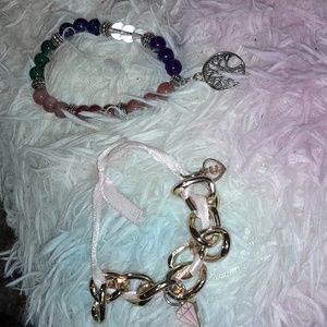 Juicy couture bracelet & chakra bracelet